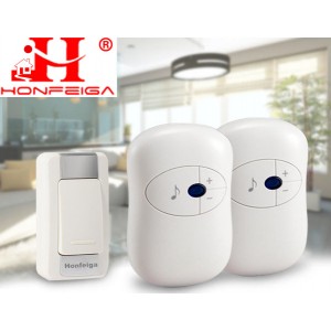 HFG305T1R2 Wireless Digital Doorbell with 2 receivers