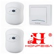 HFG205T1R2 Wireless Digital Doorbell with 2 receivers